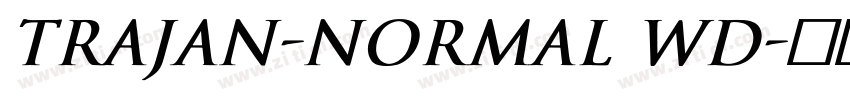 Trajan-Normal Wd字体转换